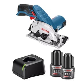 Serra Circular 12V Carregador 2 Baterias Gks 12V-26 Bosch