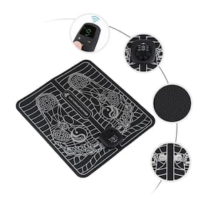 Tapete Massageador Ems Para Pés E Pernas Preto 110V/220V