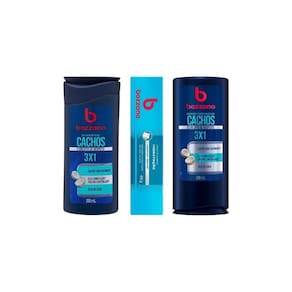 Kit Bozzano Shamp+Cond Cachos+Creme Barbear Hidratação