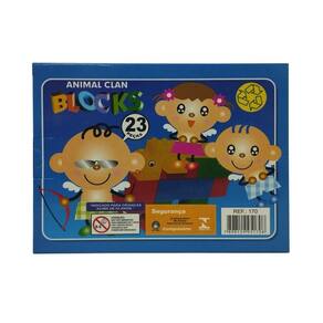 Bloco De Montar 23 Pecas Animal Clan