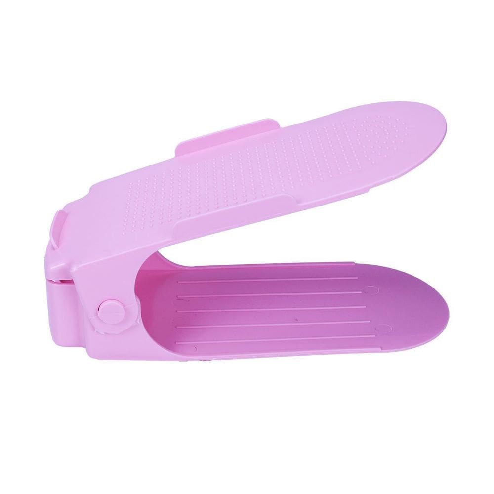 Organizador De Sapato Reforçado C Regulagem De Altura Rosa