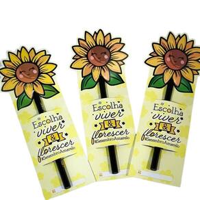 25 Lembrancinha Setembro Amarelo Card Lapis Brindes Clientes