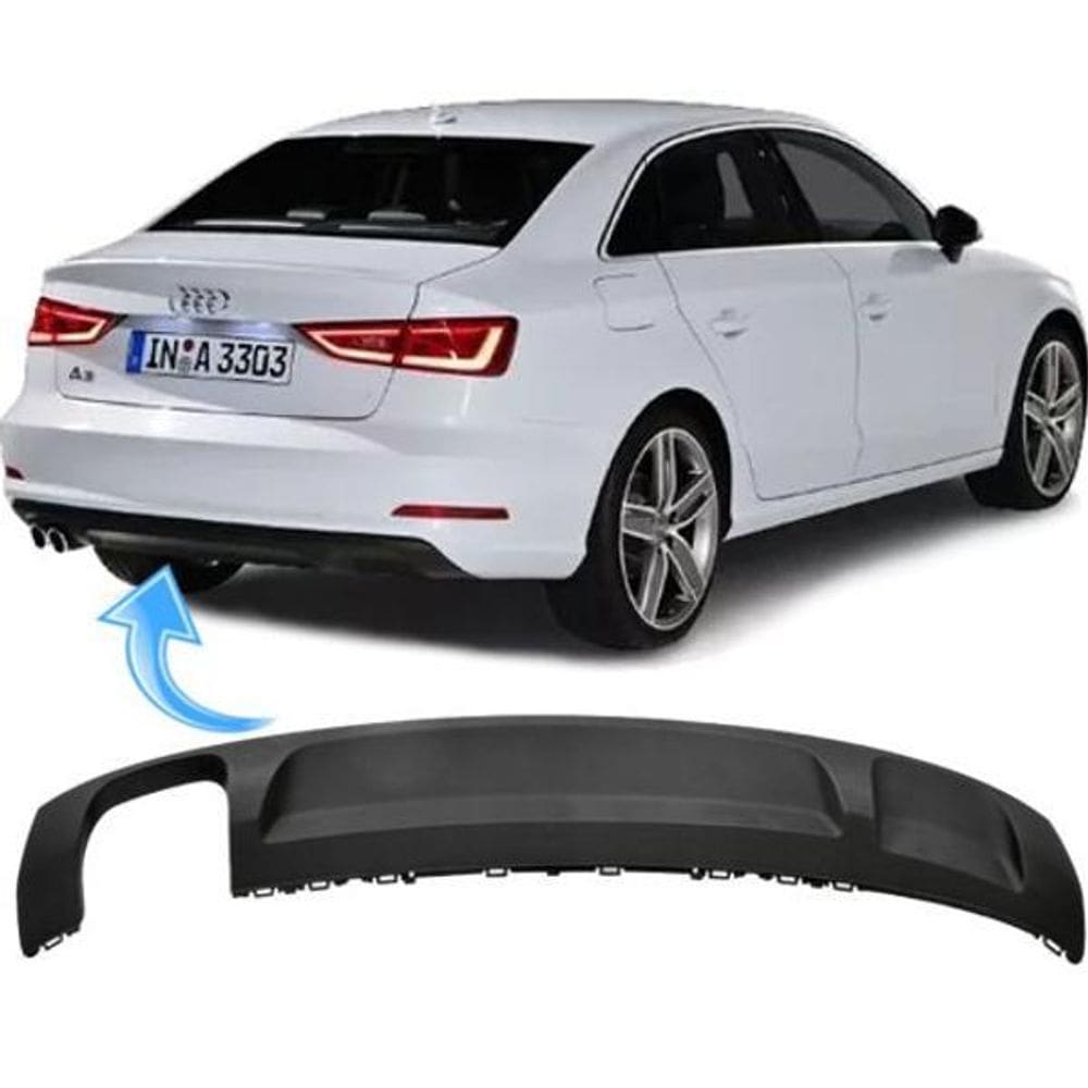 Saia Spoiler Parachoque Traseiro Audi A3 Sedan 2013 À 2016