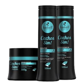 Kit Haskell Cachos Sim Sh. + Condicionador E Máscara 300Ml/G