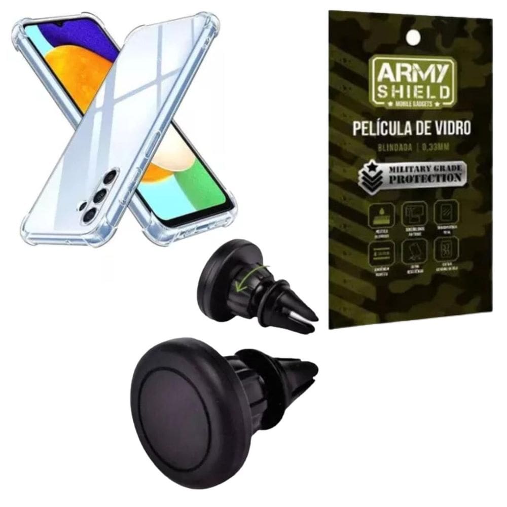 Capinha Para Galaxy M55 + Suporte Magnetico + Pelicula