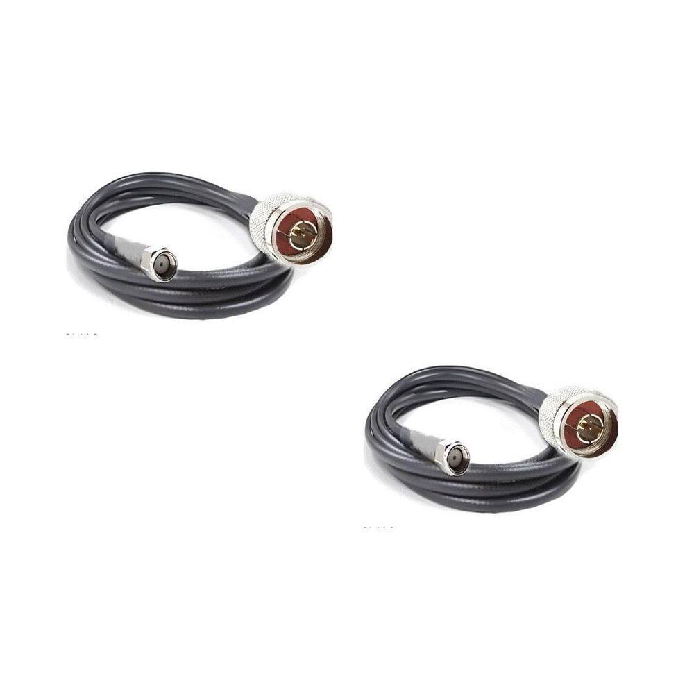 2 Cabos Descida Celular Rgc 58 15Mts Conectores Preço Top