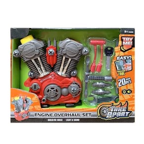Kit Monta e Desmonta Motor Carros Brinquedo Toys 20 Peças