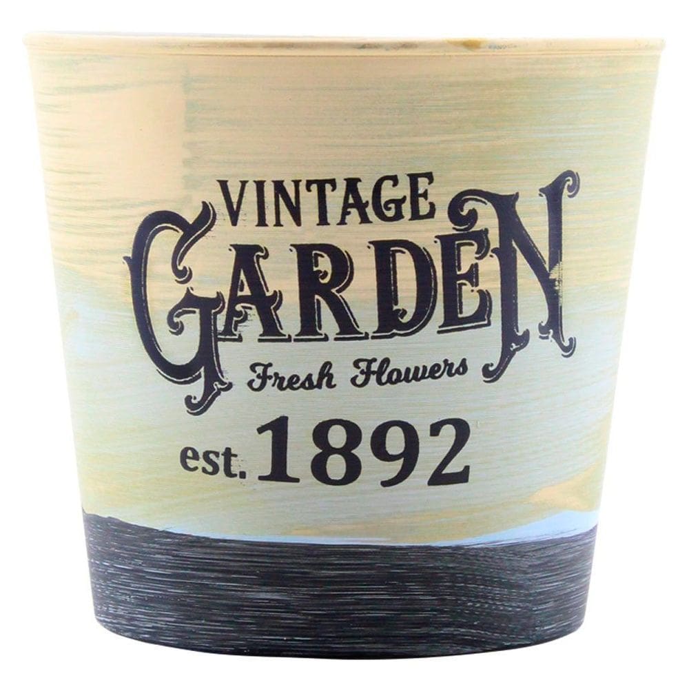 Kit 2 Mini Vasos De Planta Cachepot Estampados Decorados 12,5cm