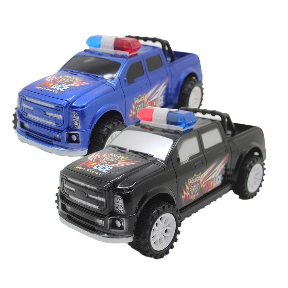Kit 2 Brinquedo Camionetas Carrinho De Policia Fricção