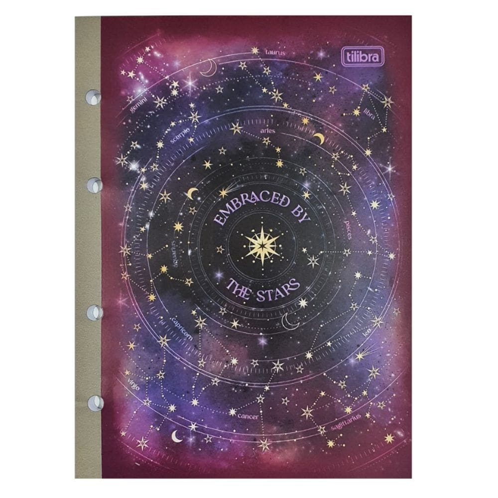 Bloco de Folhas Caderno Argolado Fichario Colegial 17,7x24cm 80 Tilibra