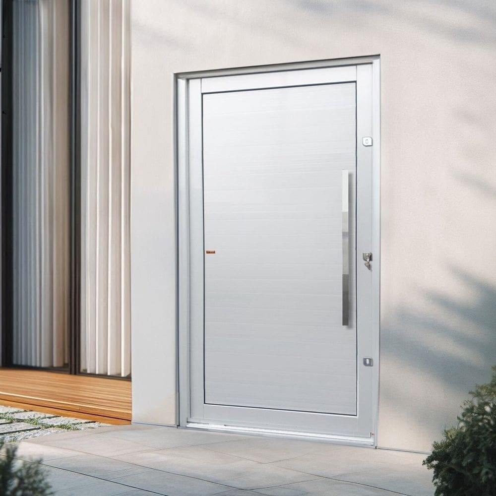 Porta Pivotante Lambril com Puxador Lado Direito Elite 216x130 Branco