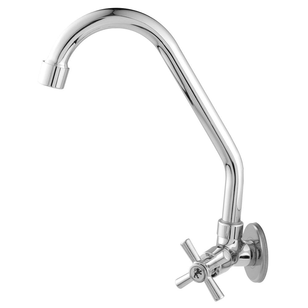 Torneira Cozinha Parede Bica Alta 1/4 Volta C32 Gut - 1268 Cromada