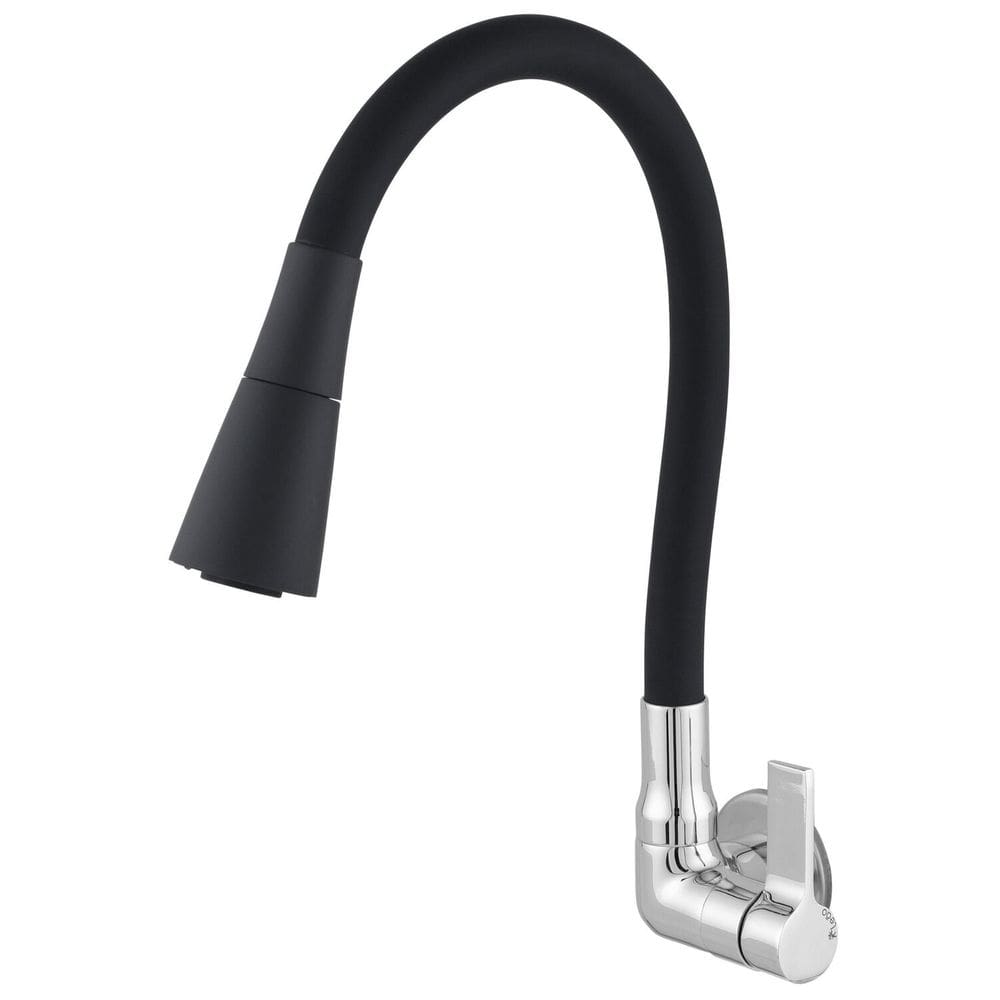 Torneira Cozinha Parede 1/4 Volta C70- 6368 Preto