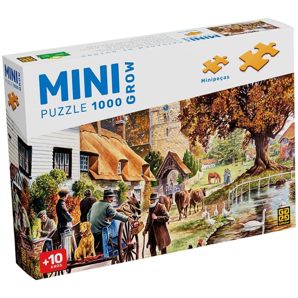 Mini quebra-cabeça 1000 peças Paisagem de Outono Mini Puzzle 1000 peças Paisagem de Outono