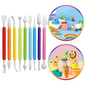 Kit 8 Estecas Para Esculpir E Modelar Biscuit E Massas