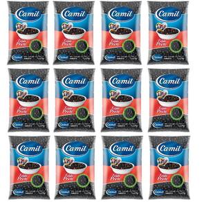 Kit 12 Feijao Preto Tp-1 Camil 1-Kilo Pc.