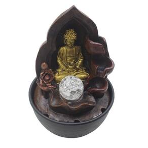 Fonte De Água Decorativa Budag 3 Quedas Cascata Luz De Led Bivolt