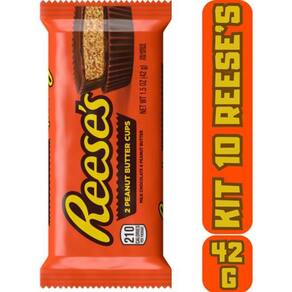 Kit 10 Reeses Butter Cups Chocolate E Pasta Amendoim 42G