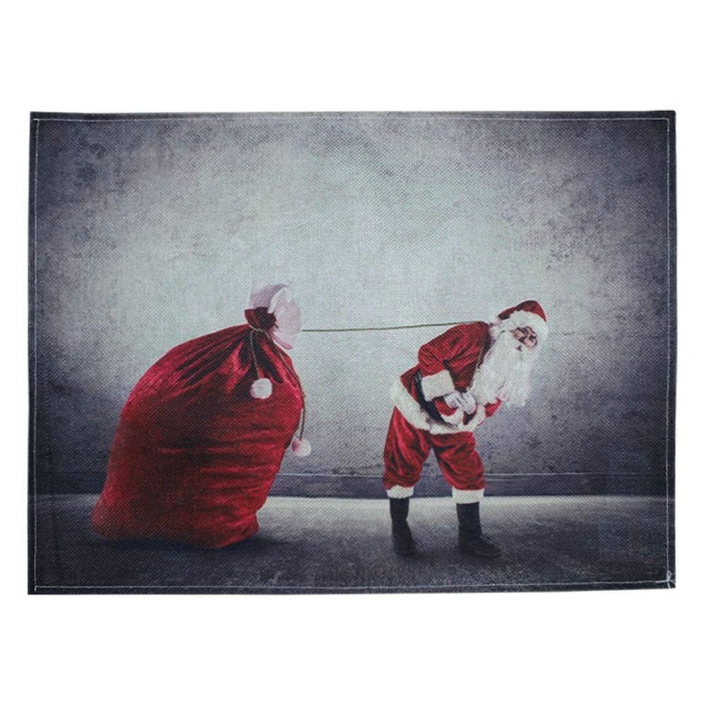 Jogo Americano Estampa Natalina Papai Noel 4 Peças