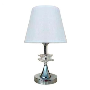 Abajur Luminária Branca De Mesa 15x36cm Bivolt 110/220v