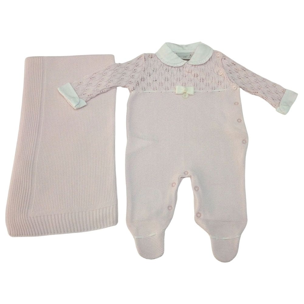 Saida Maternidade Tricot bebe fem Noruega Rosa