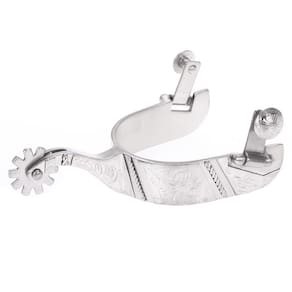 Espora Metalab 257340 Stainless Steel Brushed Show Reining Spur Level 3