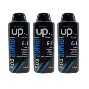 3x Shampoo 6 Em 1 Condicionador Hidrata Pet Cães E Gatos 750ml
