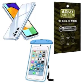 Capinha Para Galaxy A05 + Capa Prova D`Agua + Pelicula