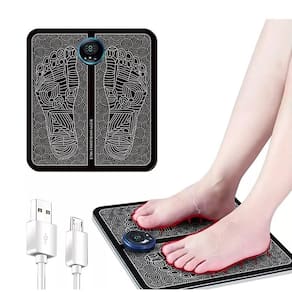 Tapete Massageador Ems Para Pés E Pernas Preto 110V/220V
