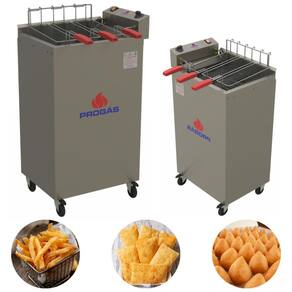 Fritadeira Água e Óleo 22 Litros 8000W Fritador de Batatas Inox Elétrico PR-2008E Progás
