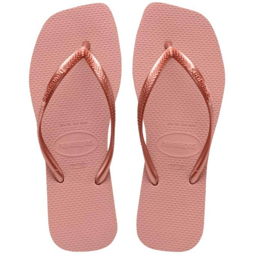 Chinelo Havaianas Slim Square Feminino - Rosa Claro