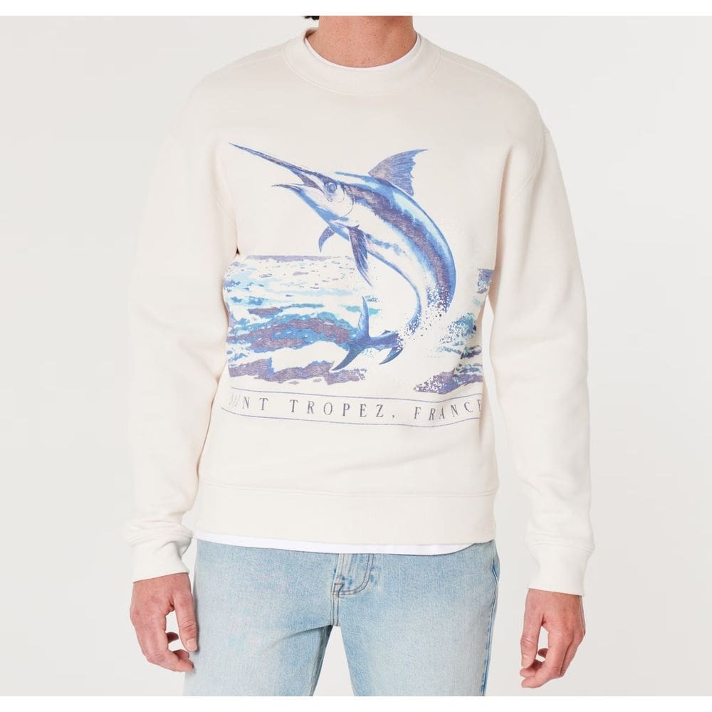 Blusa de Moletom Hollister Relaxed Fit St. Tropez France
