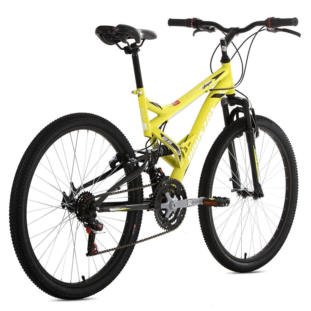 Bicicleta Houston Stinger Freios V-Brake Amarelo Fluor-Preta Aro 26 21V ST262R