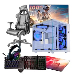 PC GAMER COMPLETO RYZEN 5 5600GT, 16GB 3200MHZ (RADEON VEGA 7), SSD 480GB, 500W 80 PLUS, MONITOR 24" 100HZ, CADEIRA - NLI87593