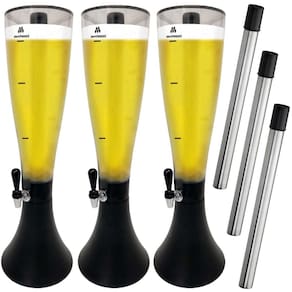 Kit Com 3 Torres Chopeiras Marcbeer 3,5 Litros E 3 Refis Extras - Marchesoni