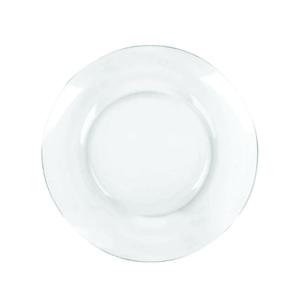 Kit Jogo Prato Fundo Sopa Transparente 6 Peças 22,5cm