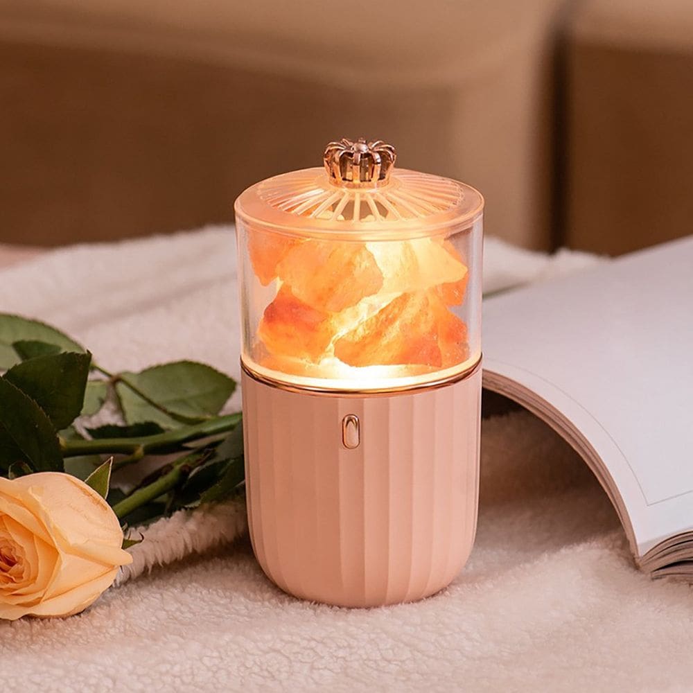 Frasco de aromaterapia para umidificador Mini 130 ml LED Wood Grain