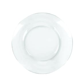 Kit Jogo Prato Fundo Sopa Transparente 4 Peças 22,5cm