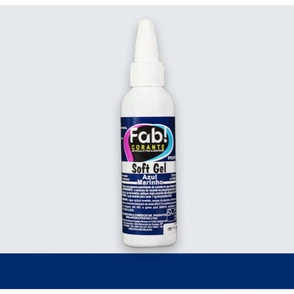 Corante Alimentício Soft Gel Azul Marinho Fab 60g