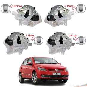 Kit 4 Fechaduras Elétricas Completo Gol Voyage G5 08 A 12 - UN / 4 [F103]