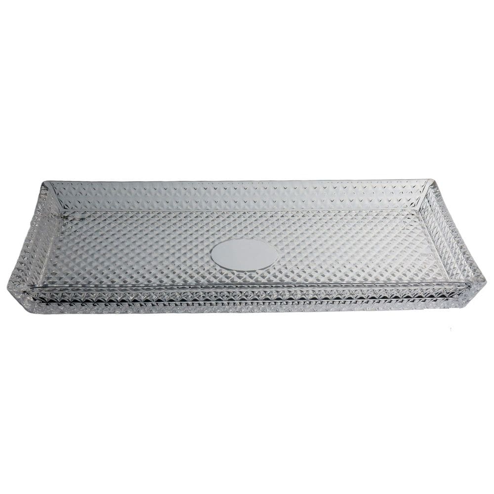 PRATO PARA SERVIR RETANGULAR HOME&CO VIDRO 3x33x18cm TRANSPARENTE