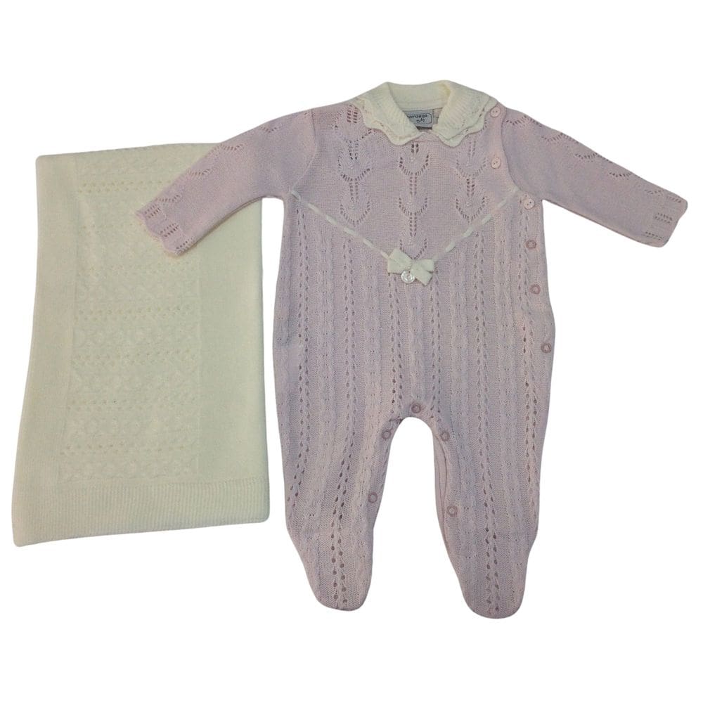 Saida Maternidade Tricot Fem Noruega Rosa Perola