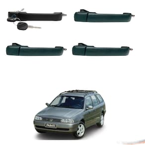 Kit 4 Maçanetas Externas Preto Gol Parati G2 96 A 01 4 Ptas - UN / 4 [F103]