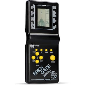 Mini Game Retro Portátil Preto Pilha Brick 9999 Jogos Casual