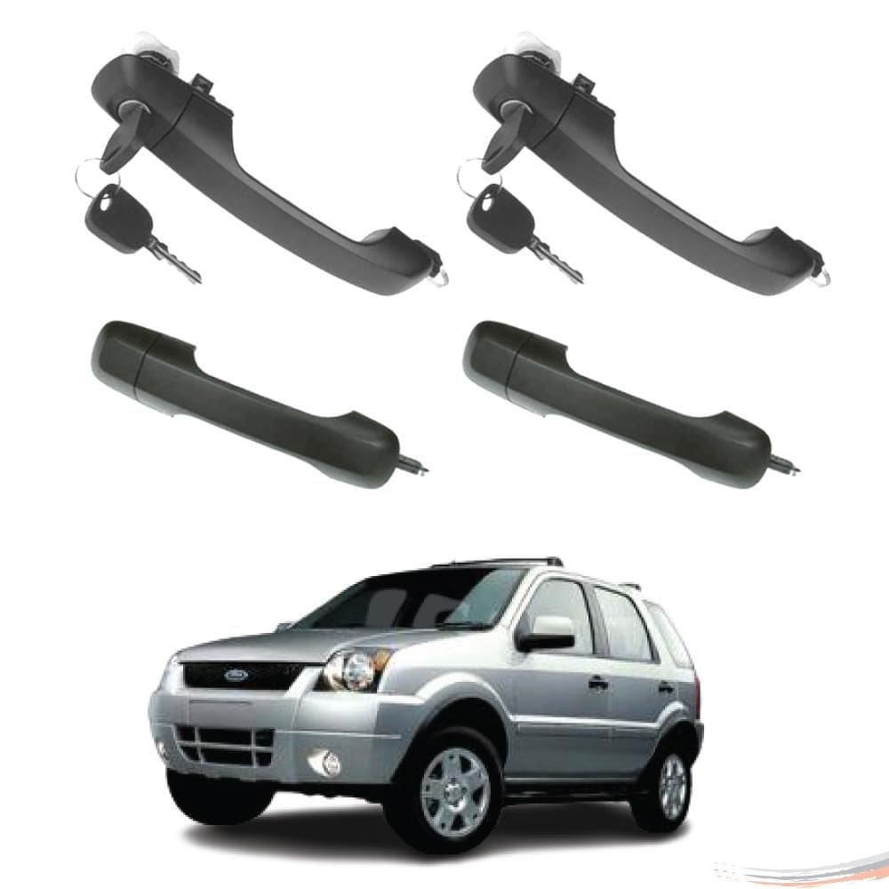 Kit 4 Maçanetas Extr Completo C/ Chave Ecosport G1 02 A 12 - UN / 4 [F103]
