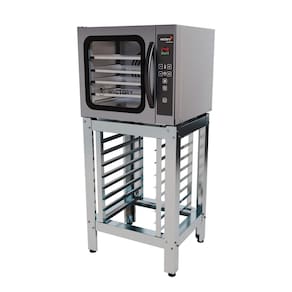Forno Convector 5 Assadeiras 54 Litros Turbo Elétrico A Vapor Com Cavalete Inox WCV-535 Wictory
