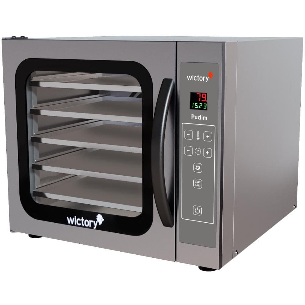 Forno Convector Pudim 54 Litros Inox Com 5 Assadeiras Lisas WCPP-535 Wictory