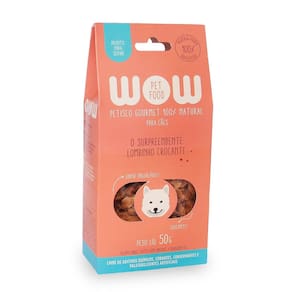 Petisco Natural Wow Pet Food De Lombinho Para Cães 50G