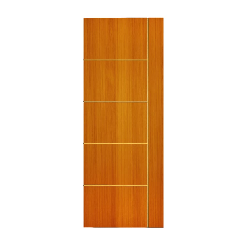 Porta Madeira Modelo Colmeia Frisada 4000 - 70x210 x 3,5 Jequitibá - Alamo