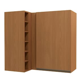 Aéreo de Canto Reto 1 Porta de Madeira 98cm de Largura Canela
